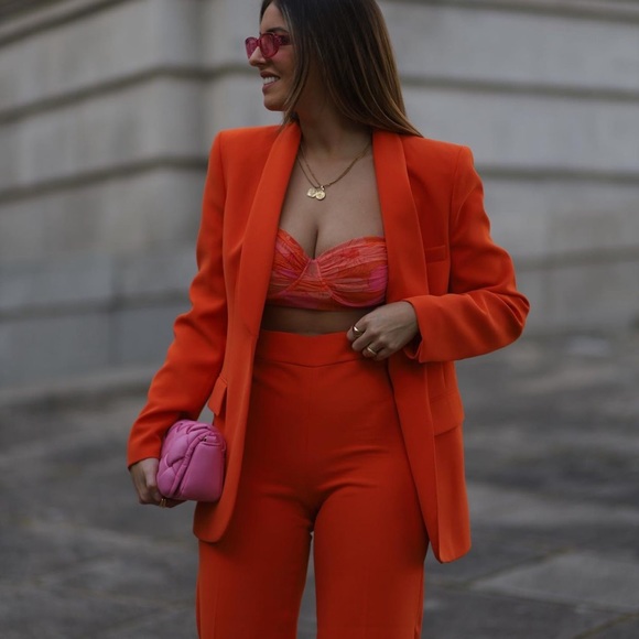 ZARA 2 Piece Blazer And Flare Pants - Picture 8 of 8